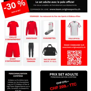 Set complet adulte <br>FC Château-d’Oex